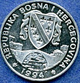Босния и Герцеговина, 1994, Птица,  500 Динар-миниатюра